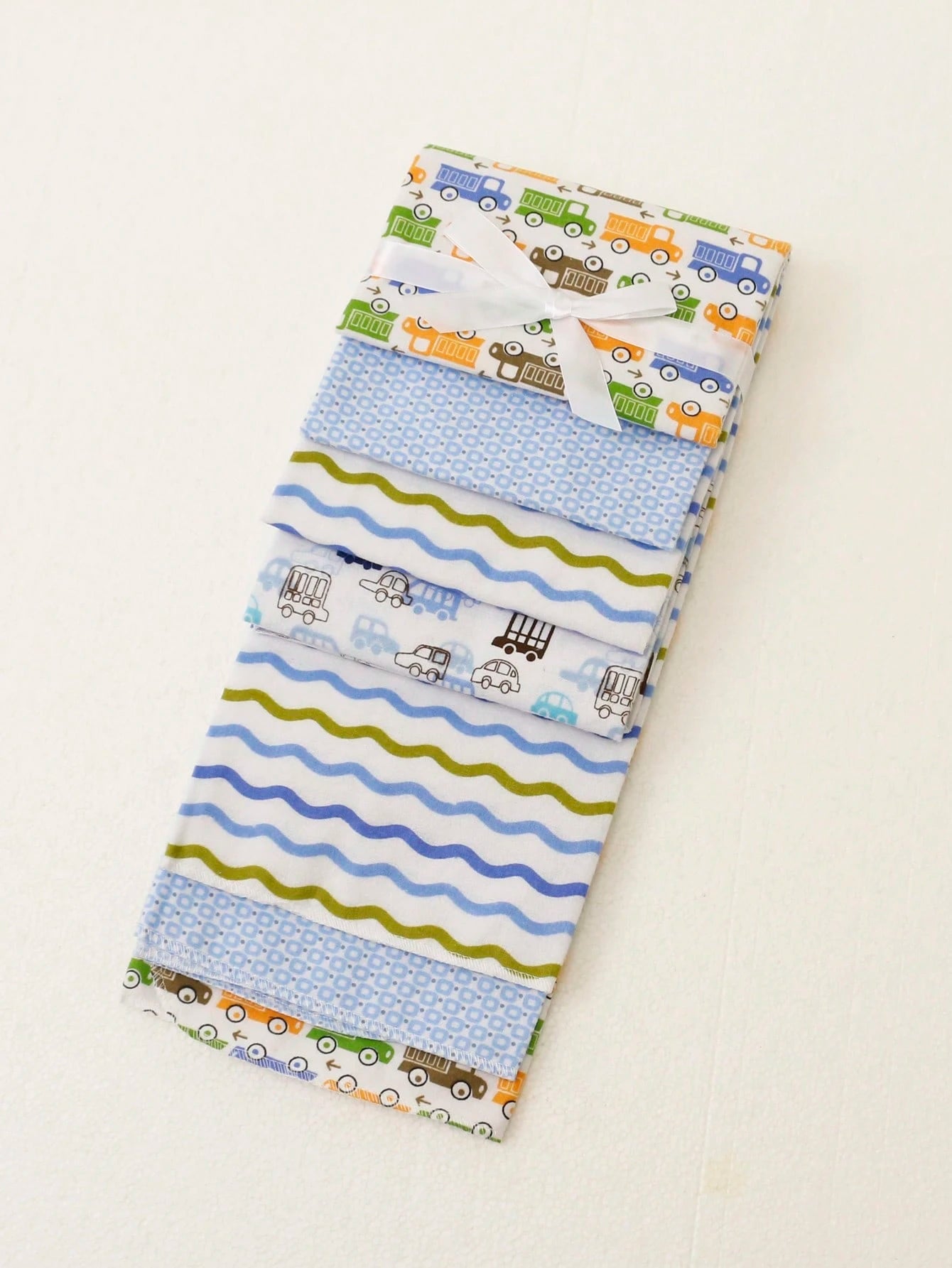 4pcs/Set Baby Blanket Printed Cloud Elephant Car Flannel Swaddle Baby Blanket Spring Summer Thin
