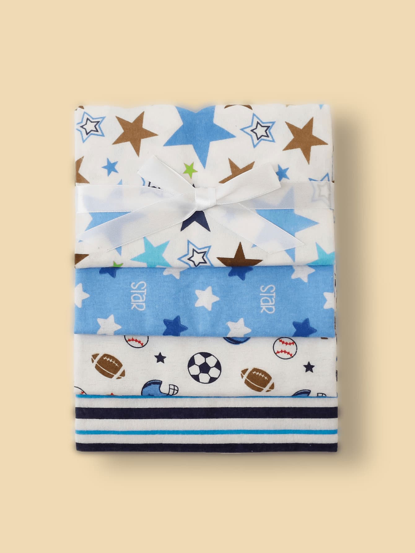 4pcs/Set Baby Blanket Printed Cloud Elephant Car Flannel Swaddle Baby Blanket Spring Summer Thin