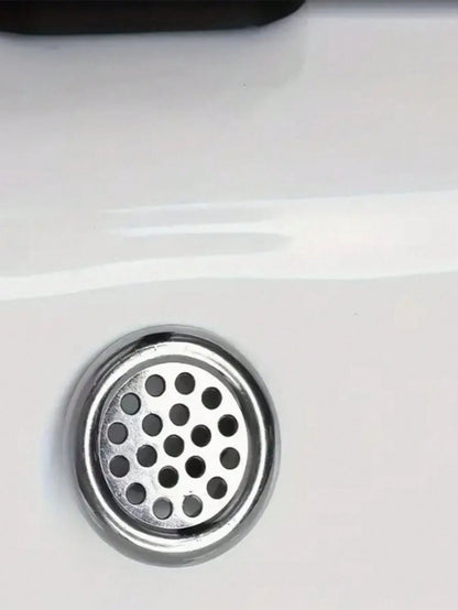 4pcs/Set Ceramic Sink Overflow Cover For Vanity, Bathroom Container For Sink, Round Decorative Cap For Kitchen Basin Insert, Decorative Ring For Washbasin Drainage Hole And Faucet Accessories