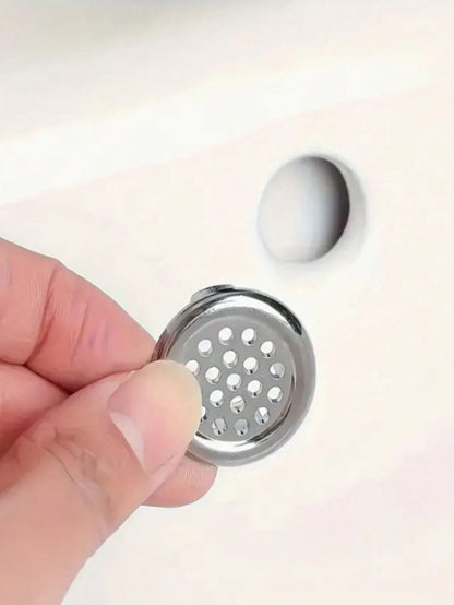 4pcs/Set Ceramic Sink Overflow Cover For Vanity, Bathroom Container For Sink, Round Decorative Cap For Kitchen Basin Insert, Decorative Ring For Washbasin Drainage Hole And Faucet Accessories