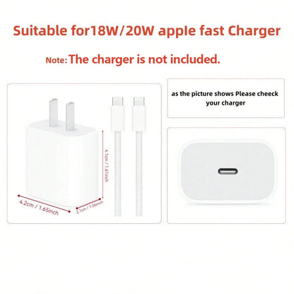 4pcs/Set Pink Heart US Standard Apple 18/20W Charger Protective Cover, Anti-Break Data Cable Protector, Pink Girly Style Protective Cover, Also Suitable As Birthday, Christmas, New Year Holiday Gift F