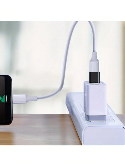 4pcs USB-C Adapter Set: USB 3.0 OTG, Micro USB To USB-C, Fashionable Black Metal Surface- Compatible With MacBook Pro, Smartphones, Laptops, PCs, USB Adapter