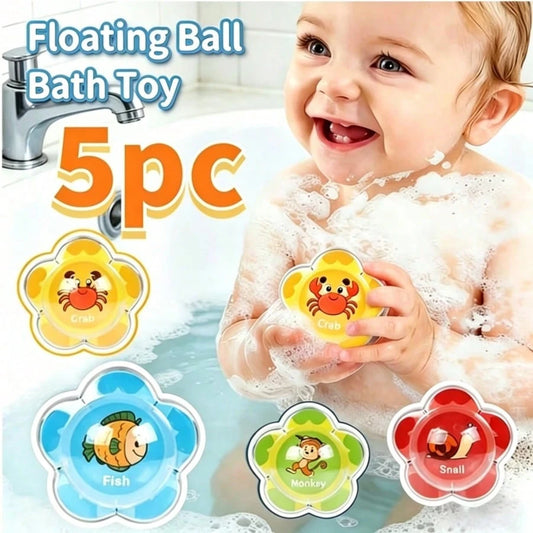 5/10pcs Floating Bath Tub Toys- Letters, Numbers, Animals Water Game, Made Of ABS Material, Children's Bathroom Toys (Random Styles And Colors)