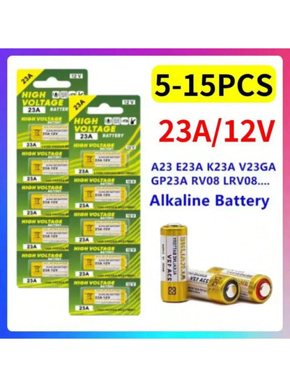 5-15PCS 23A 12V L828 27A Alkaline Battery G27A MN27 MS27 GP27A A27 V27GA A27BP K27A VR27 For Doorbells Alarm Power Remote