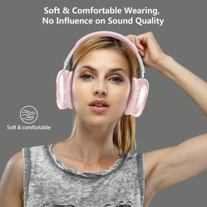 [5 In 1] Clear Glitter Case Compatible With AirPods Max,Soft TPU Case Cover, Shockproof Anti-Scratch Protective Cover No-Yellowing Transparent Accessories Compatible With AirPod Max Headphone