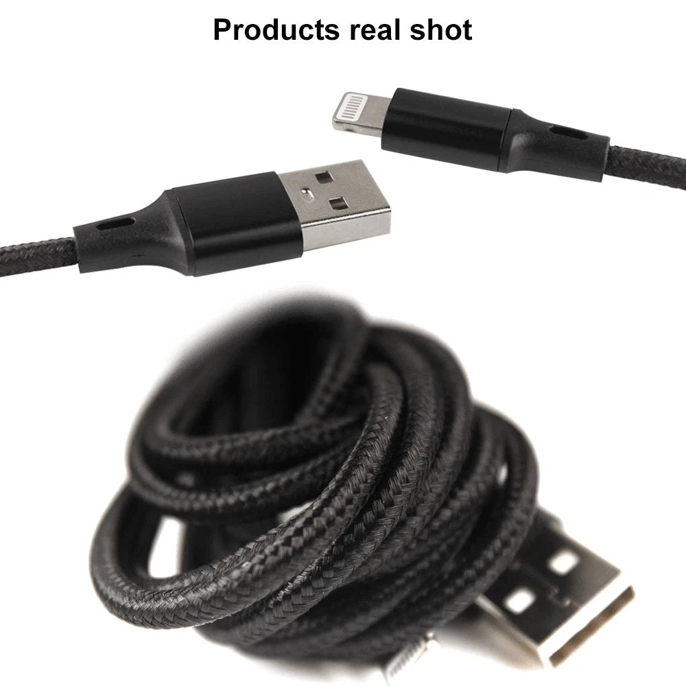 5 PACK Nylon Braided Cables, (3/3/6/6/10FT),Charging Cable Combo Kit, Featuring Nylon Braided Lightning Cables MFi Certified Lightning Cable Fast Charging Cords Apple Charger Compatible With IPhone 14