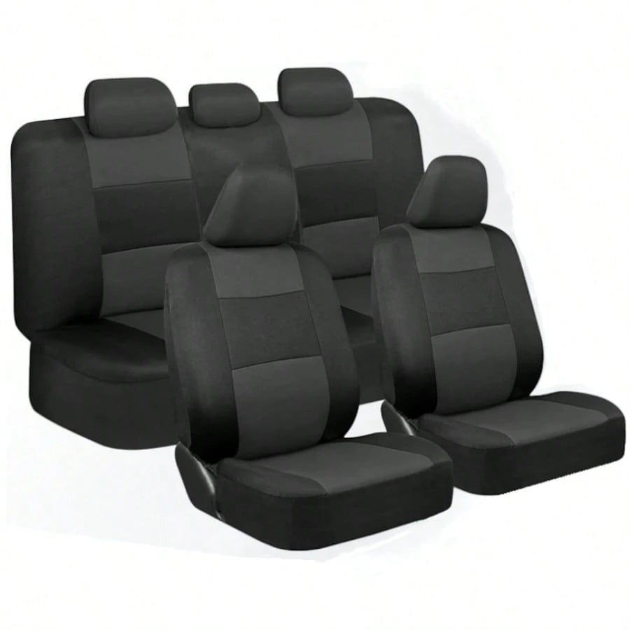 5-Seat Full-Coverage Car Seat Covers, Car Seat Cushions, Wear-Resistant, Protective Of Original Car Seats, Dustproof, All-Season, Suitable For Most 5-Seat Models On The Market.