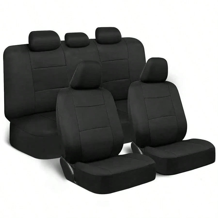 5-Seat Full-Coverage Car Seat Covers, Car Seat Cushions, Wear-Resistant, Protective Of Original Car Seats, Dustproof, All-Season, Suitable For Most 5-Seat Models On The Market.