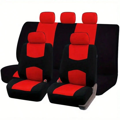 5-Seat Full-Coverage Car Seat Covers, Car Seat Cushions, Wear-Resistant, Protective Of Original Car Seats, Dustproof, All-Season, Suitable For Most 5-Seat Models On The Market.