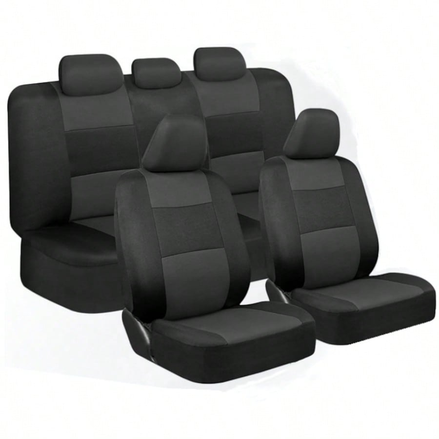 5-Seat Full-Coverage Car Seat Covers, Car Seat Cushions, Wear-Resistant, Protective Of Original Car Seats, Dustproof, All-Season, Suitable For Most 5-Seat Models On The Market.