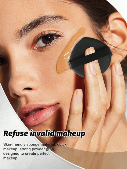 50/40/30/20/10/5pcs Makeup Kit, Including: 10 Pieces Of Liquid Makeup Sponge+10 Pieces Of Mini Liquid Makeup Sponge+10 Pieces Of Triangular Powder Puff For Loose Powder And Makeup Set+10 Pieces Of Air