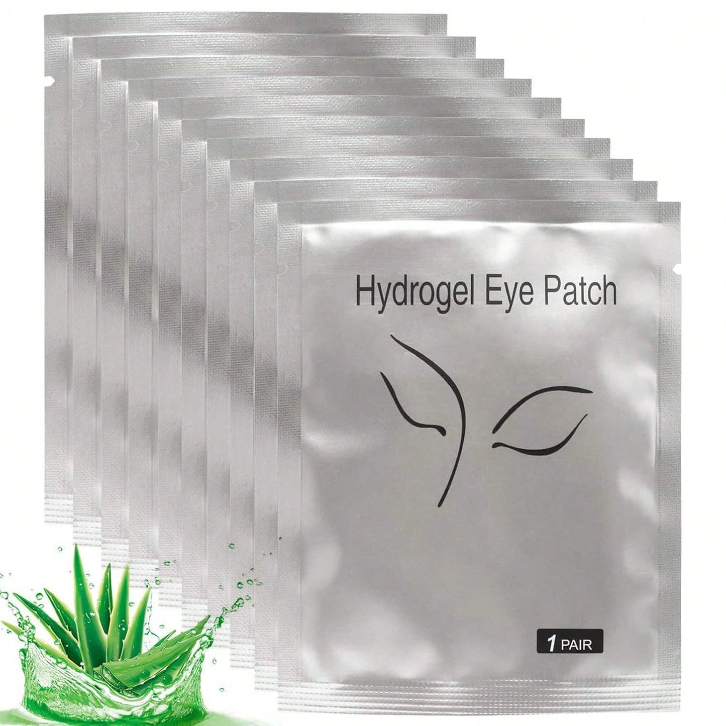 50 Pairs Under Eye Pads, Eyelash Extension Gel Patches, Lint Free DIY False Lash Extension Beauty Makeup Hydrogel Gel Eye Patches Lash Supplies