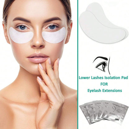 50 Pairs Under Eye Pads, Eyelash Extension Gel Patches, Lint Free DIY False Lash Extension Beauty Makeup Hydrogel Gel Eye Patches Lash Supplies