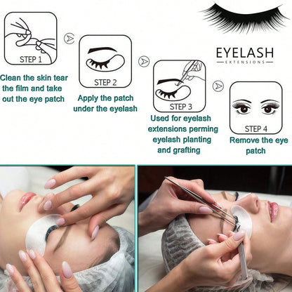 50 Pairs Under Eye Pads, Eyelash Extension Gel Patches, Lint Free DIY False Lash Extension Beauty Makeup Hydrogel Gel Eye Patches Lash Supplies