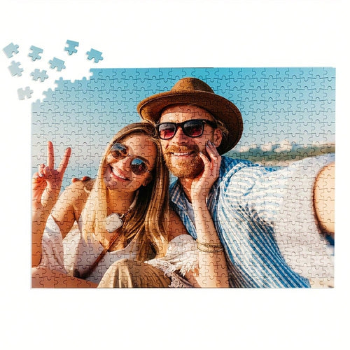 500/1000 Piece Custom Photo Puzzle- Personalized Portrait, Perfect For Birthdays, Anniversaries, Weddings, Valentine's Day- A Challenging Puzzle For Couples, Families, And Pet Lovers- Create Treasu