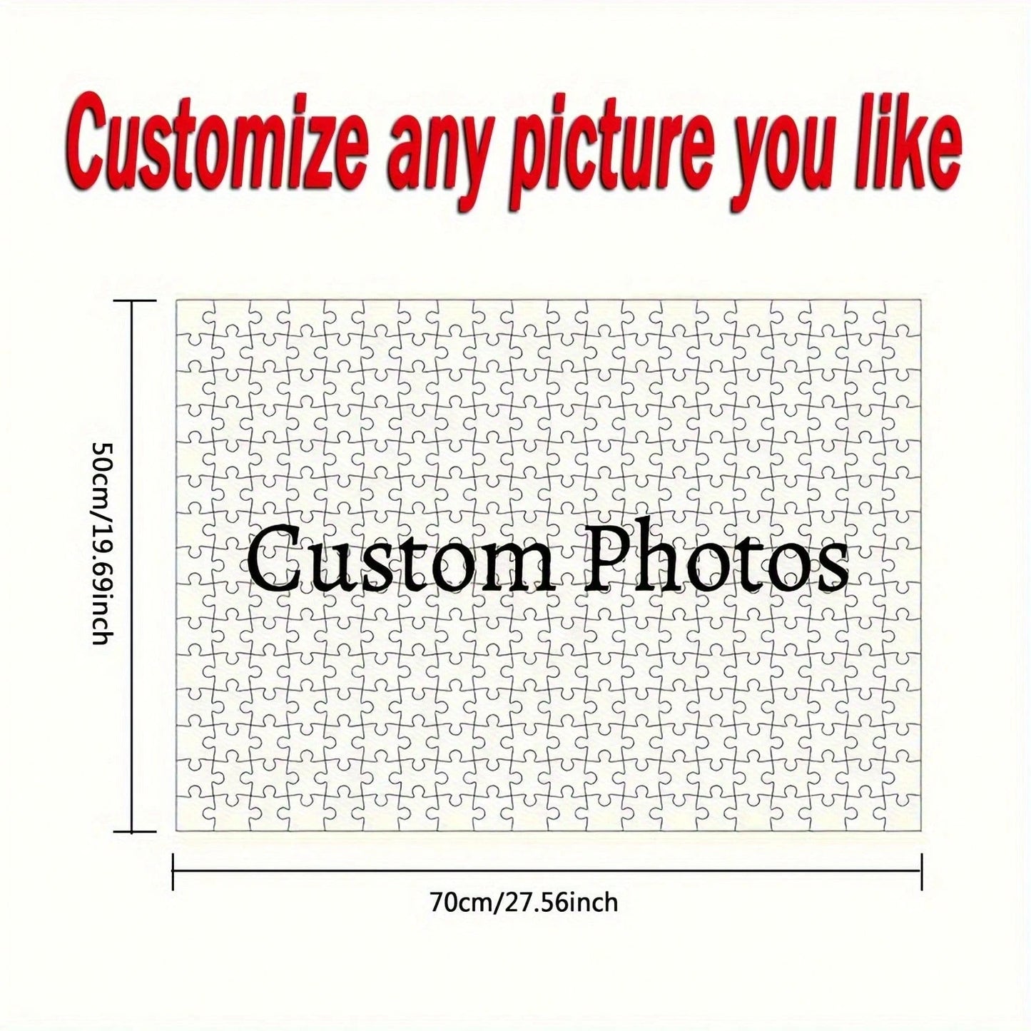500/1000 Piece Custom Photo Puzzle- Personalized Portrait, Perfect For Birthdays, Anniversaries, Weddings, Valentine's Day- A Challenging Puzzle For Couples, Families, And Pet Lovers- Create Treasu