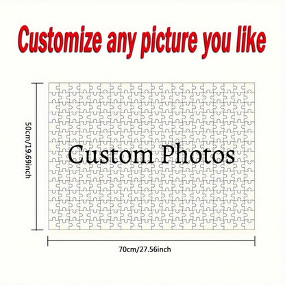 500/1000 Piece Custom Photo Puzzle- Personalized Portrait, Perfect For Birthdays, Anniversaries, Weddings, Valentine's Day- A Challenging Puzzle For Couples, Families, And Pet Lovers- Create Treasu