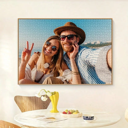 500/1000 Piece Custom Photo Puzzle- Personalized Portrait, Perfect For Birthdays, Anniversaries, Weddings, Valentine's Day- A Challenging Puzzle For Couples, Families, And Pet Lovers- Create Treasu