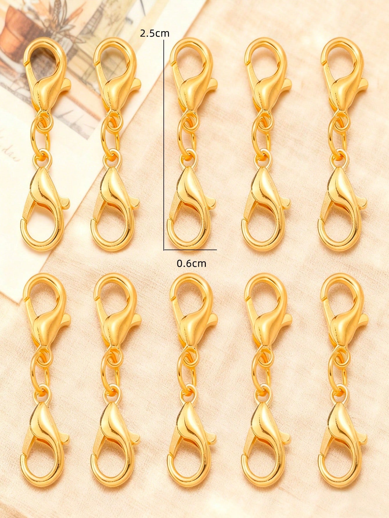 5pcs/Set Adjustable Chain, 5 Lengths, DIY Jewelry Making Accessories For Bracelet, Necklace, Unisex