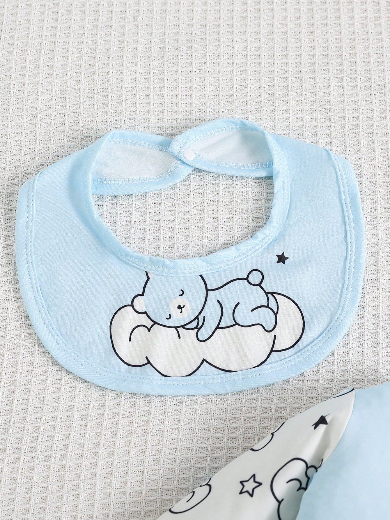 5pcs/Set English Cloud Bear Baby Newborn Crawling Rompers