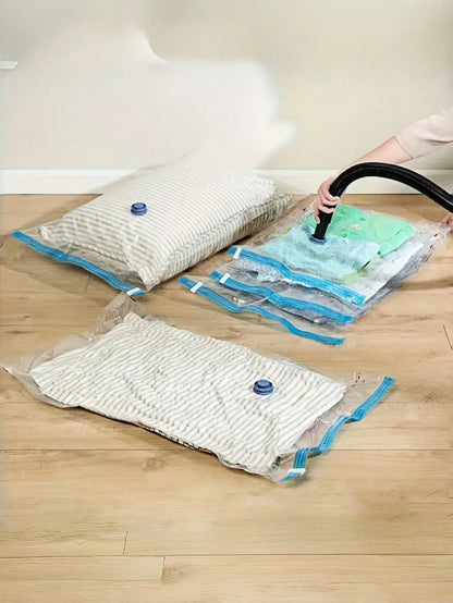 5Pcs Storage Bags, Vacuum Compression Storage Bags, Clothing And Bedding Organizing Bags, Household Essentials, Bags Dedicated For Clothes And Luggage, Storage Bags, Suitable For Travel, Tourism, Movi