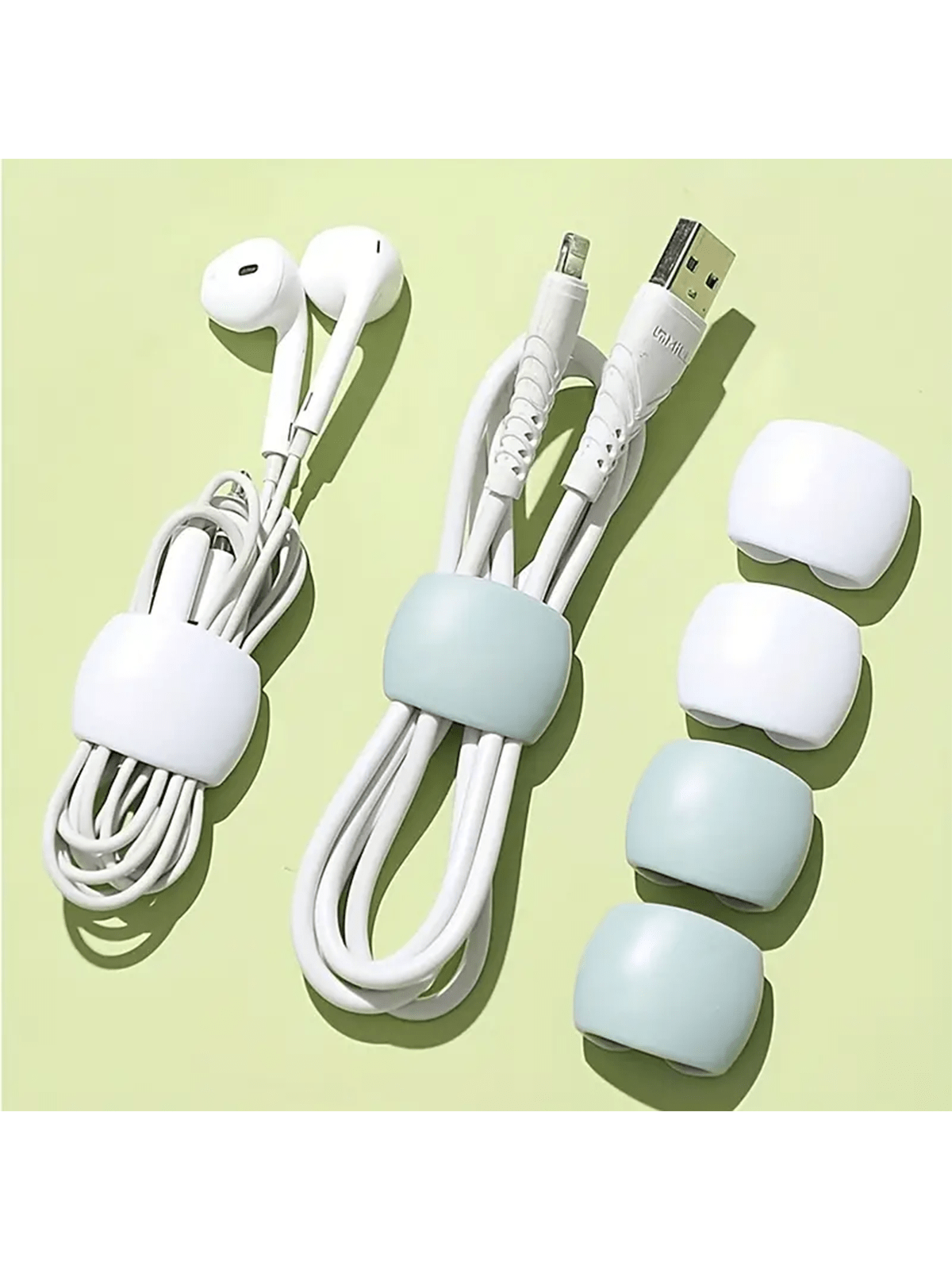 6/12pcs Mix And Match New Cable Storage Organizer, Data Cable Storage Buckle, Travel Data Cable Hub, Earphone Charging Cable Winding Storage Buckle, Simple Multi-Functional Winding Bucklecharger Case