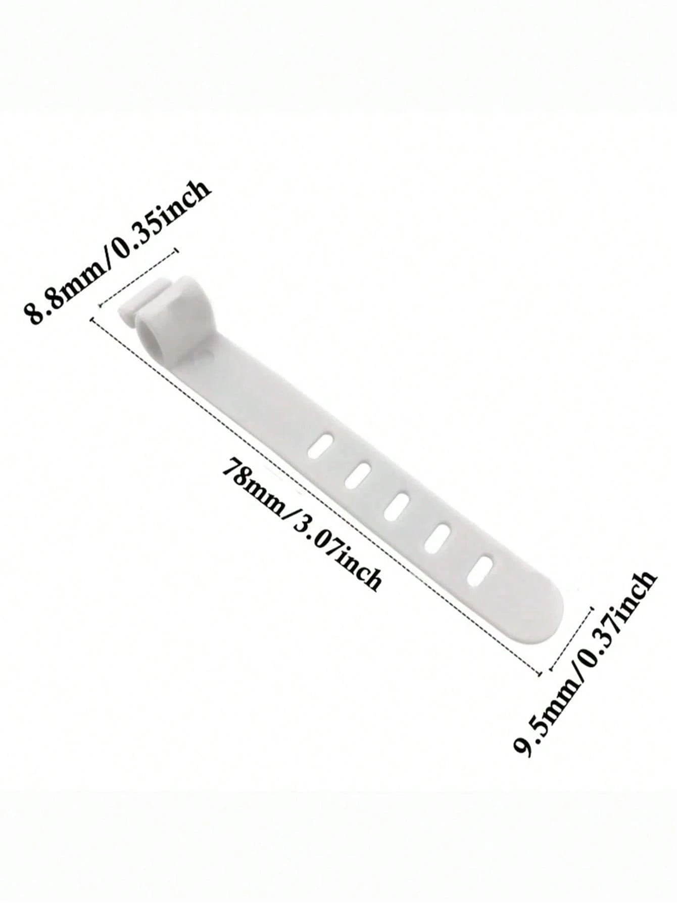 6 PCS/Set 5 Holes Silicone Strap Wire Organizer Anti-Lost Earphone Charging Cable Bundle Strap Storage Buckle Data Cable Winding Cable Cable Organizer