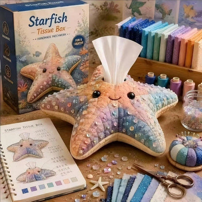 6-Piece DIY Patchwork Turtle Tissue Box Kit, Handmade Animal-Shaped Tissue Box DIY Material Set (No Color Box)