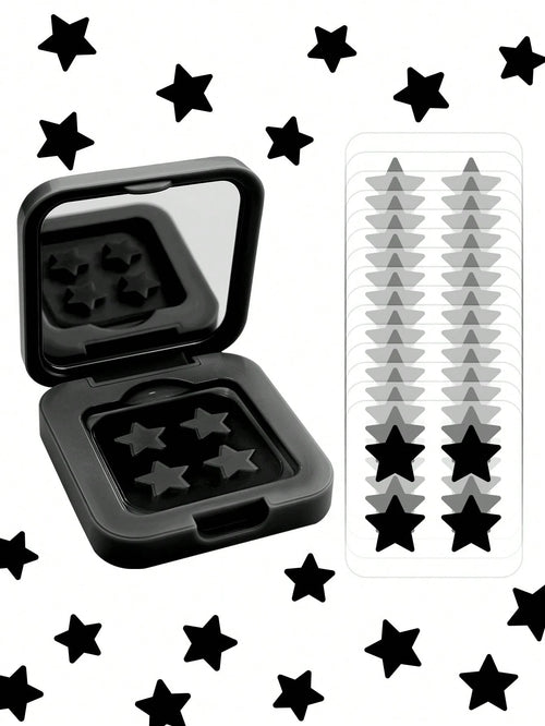 60pcs Cute Star Face Stickers, Fashionable Star Decor Stickers, Portable Makeup Mirror Photo Props, Adorable Party Makeup Decor, Sweet Valentine's Day Gift, Practical Women Daily Travel Makeup Accesso