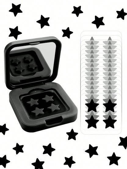 60pcs Cute Star Face Stickers, Fashionable Star Decor Stickers, Portable Makeup Mirror Photo Props, Adorable Party Makeup Decor, Sweet Valentine's Day Gift, Practical Women Daily Travel Makeup Accesso