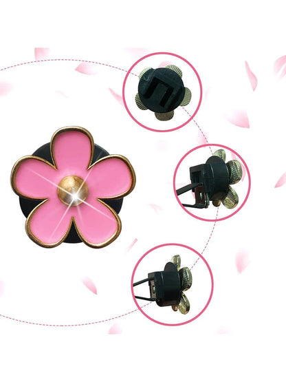 6pcs Flower Shaped Zinc Alloy Car Air Outlet Clip