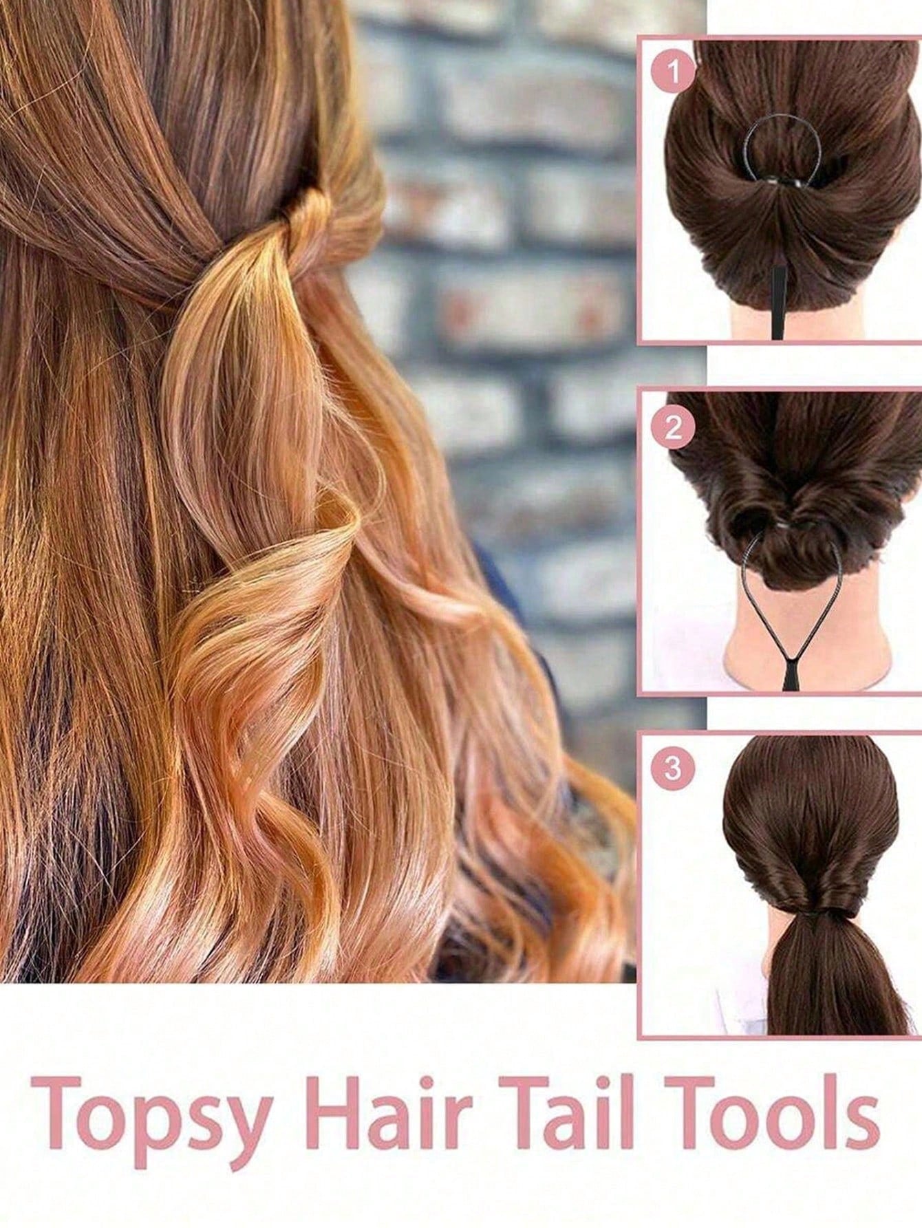 6pcs Pink Hair Styling Tool Set- Rat Tail Comb, Hair Brush, 2pcs French Braiding Tools, Suitable For Braiding And DIY Hairstyles, Salon, Beauty Travel Essentials, Back To School, Vacation Essentials