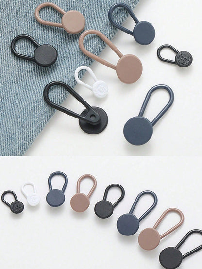 6pcs Rubber Waistband Extender Button, Clothes Waist Adjustable Extenders