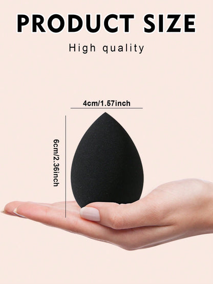 6pcs Soft Elastic Wet & Dry Dual-Use Makeup Sponges, Multi-Functional Makeup Tools Suitable For Foundation, Concealer, Loose Powder, Portable For Home And Travel, Practical And Affordable Makeup Tools