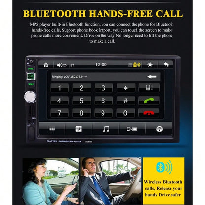 7 Inch System GPS Navigation Car MP5 Player 7026GM