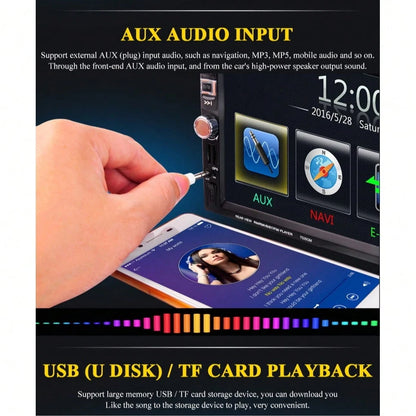 7 Inch System GPS Navigation Car MP5 Player 7026GM