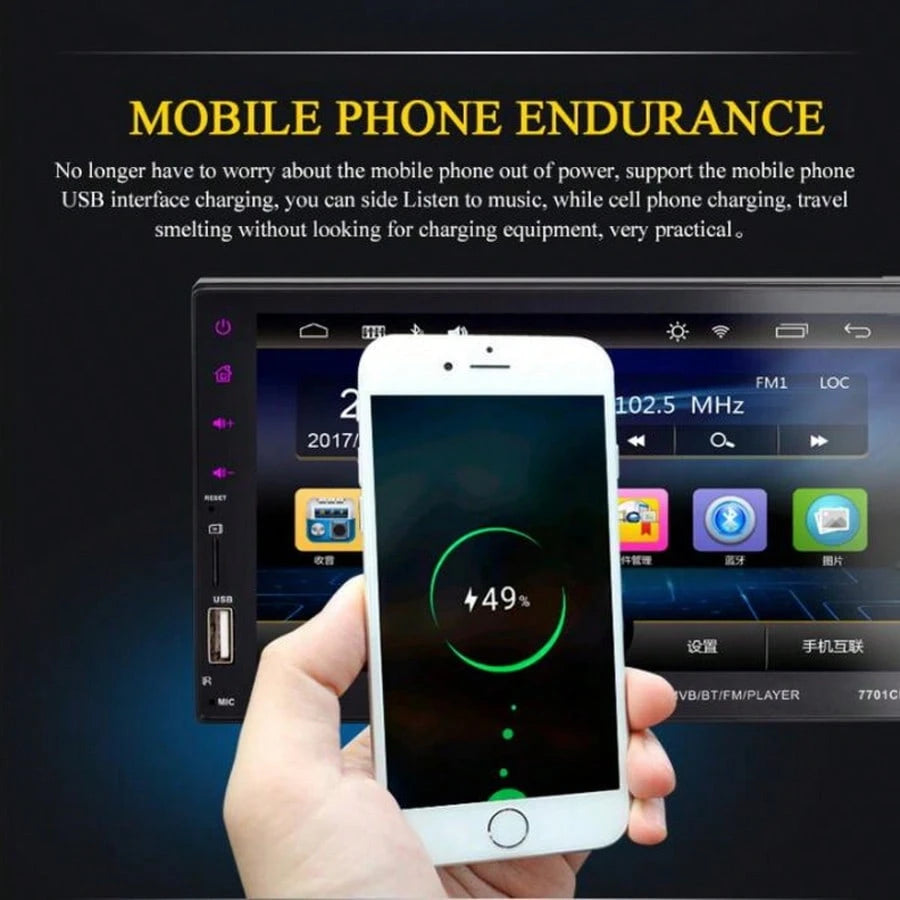 7 Inches MP5/ Navigation Function,/7 Lantern/ Bluetooth Function, Mobile Internet Support Android Mobile Phone Sharing Function