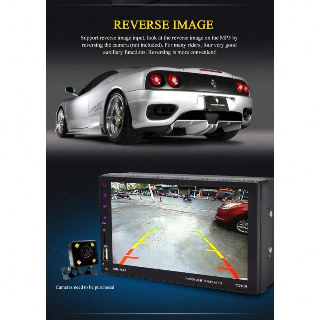 7 Inches MP5/ Navigation Function,/7 Lantern/ Bluetooth Function, Mobile Internet Support Android Mobile Phone Sharing Function