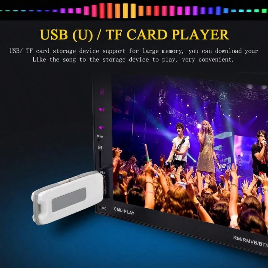 7 Inches MP5/ Navigation Function,/7 Lantern/ Bluetooth Function, Mobile Internet Support Android Mobile Phone Sharing Function