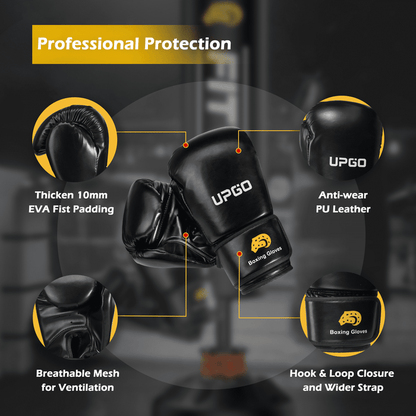 70" 205 Pound MMA Kick Boxing Punching Bag With Boxing Gloves