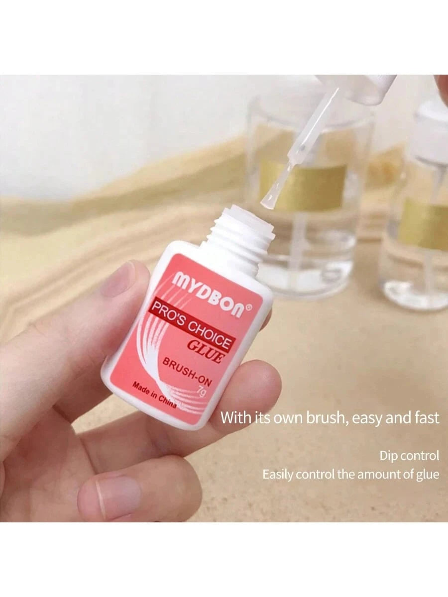 7g/3pcs Pack Nail Glue, Beauty Nail Art Glue, 1pc/2pcs/10pcs Sticker & Strong Lasting Nail Glue