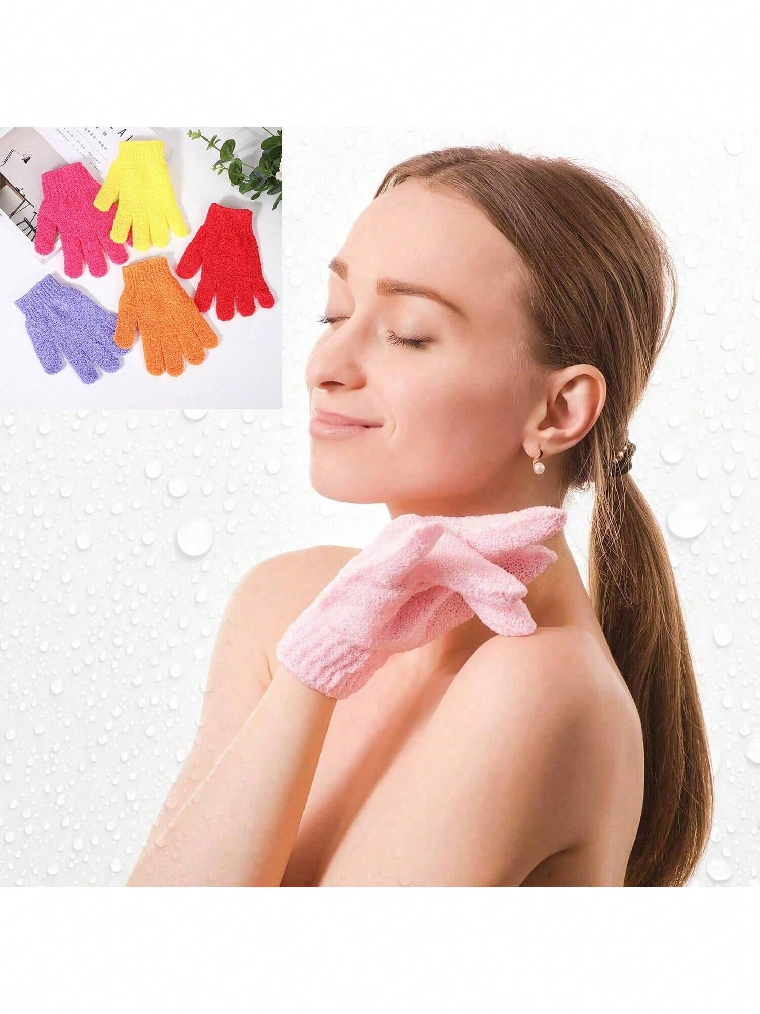 8/16pcs Exfoliating Bath Gloves, Double-Sided Exfoliating Gloves, Suitable For Spa, Massage And Body Scrubbing, Body Scrub Bath Accessories, Daily Cleaning And Hygiene Maintenance