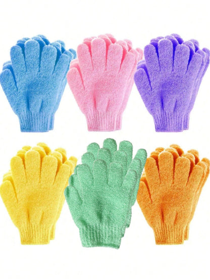 8/16pcs Exfoliating Bath Gloves, Double-Sided Exfoliating Gloves, Suitable For Spa, Massage And Body Scrubbing, Body Scrub Bath Accessories, Daily Cleaning And Hygiene Maintenance