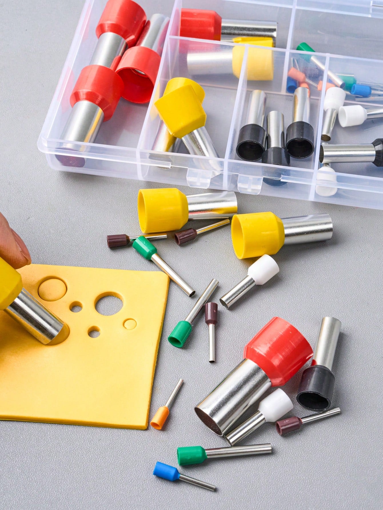 8/40Pcs Round Clay Cutters Earring Hole Hollow Round Cutter DIY Pottery Tools Polymer Clay Tools