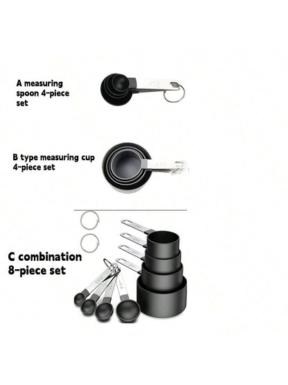8 Pieces Kitchen Measuring Cup And Measuring Spoon