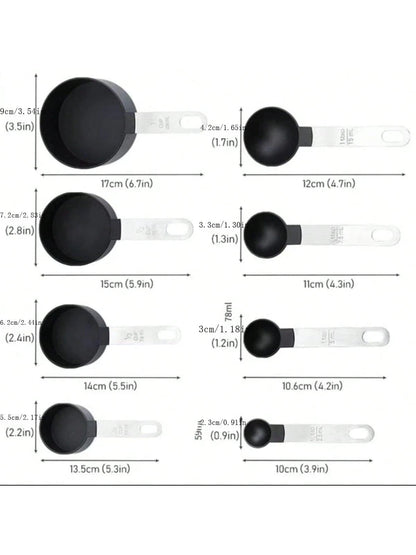 8 Pieces Kitchen Measuring Cup And Measuring Spoon
