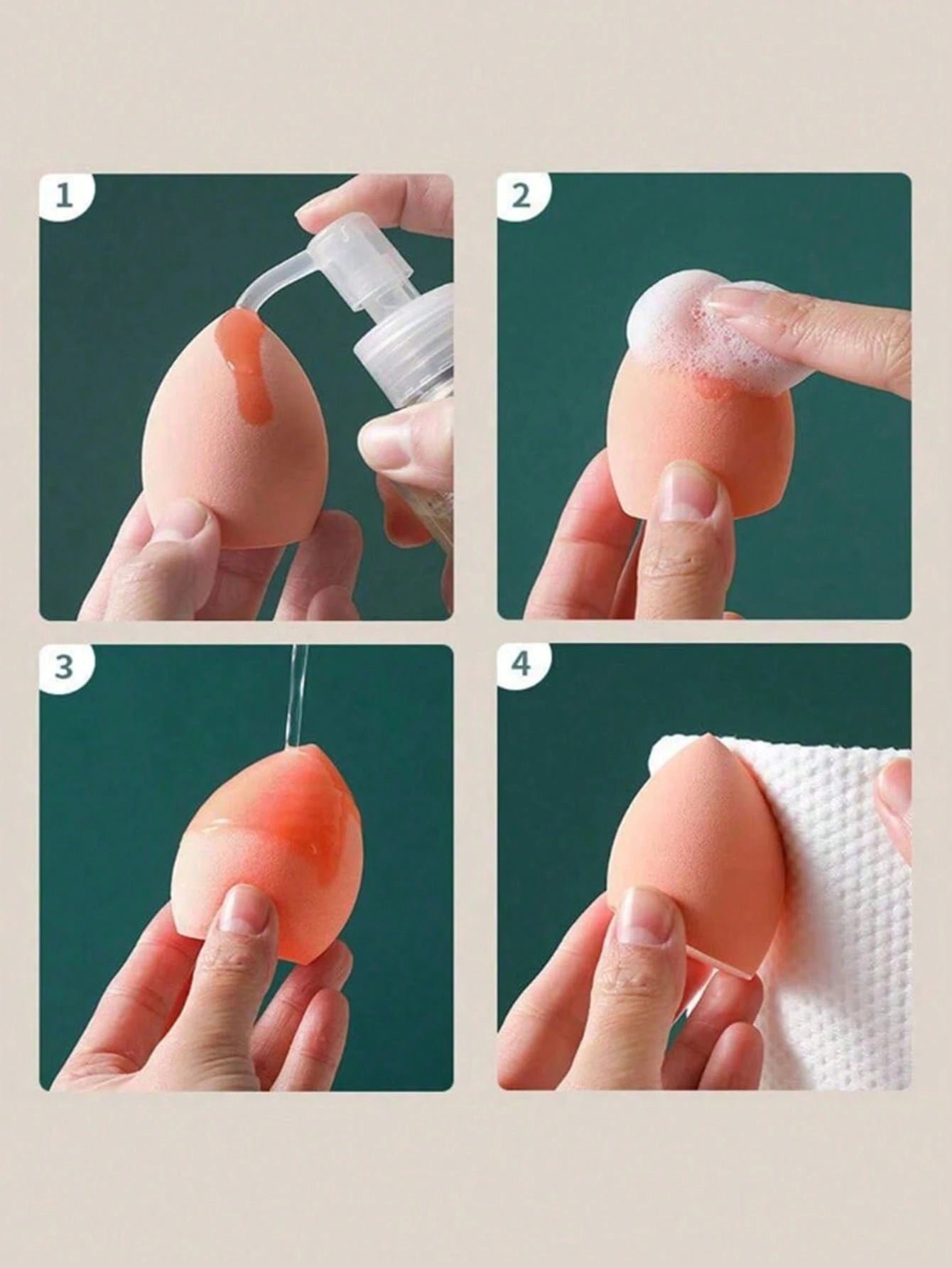8pcs/4pcs Beauty Egg Makeup Sponge Blender Set, Super Soft, Durable And Elastic, Multi-Color Sponges For Dry And Wet Use, Professional Makeup Tool Suitable For All Skin Types, Latex-Free, Easy To Crea