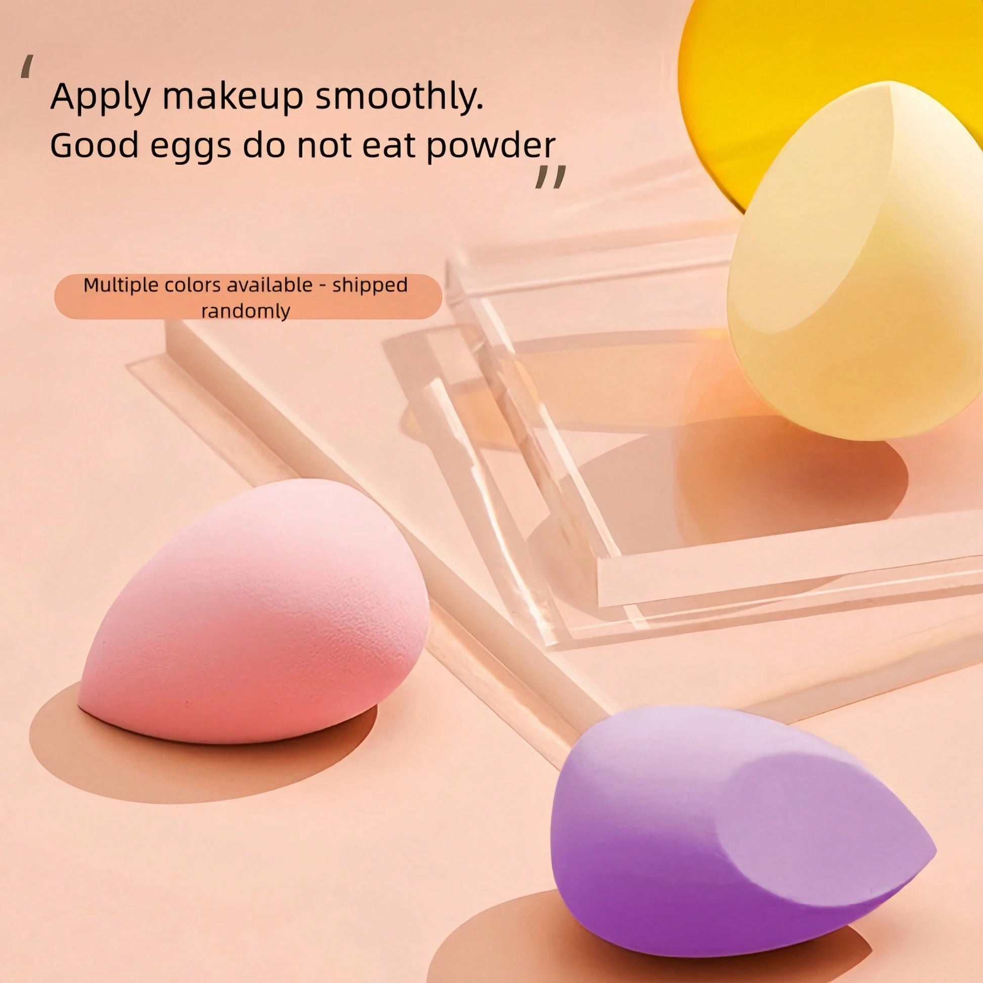 8pcs/4pcs Beauty Egg Makeup Sponge Blender Set, Super Soft, Durable And Elastic, Multi-Color Sponges For Dry And Wet Use, Professional Makeup Tool Suitable For All Skin Types, Latex-Free, Easy To Crea