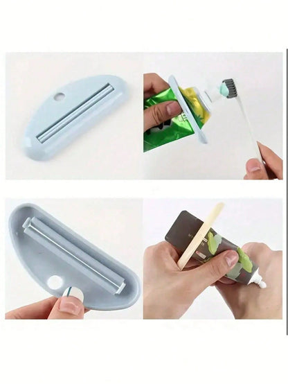 A Multi-Color Manual Plastic Toothpaste Squeezer, Vertical Bathroom Accessory, Suitable For Squeezing Toothpaste, Face Wash And Hand Cream, No Electricity Needed, Home Bathroom Decor, Autumn Decor, Ba