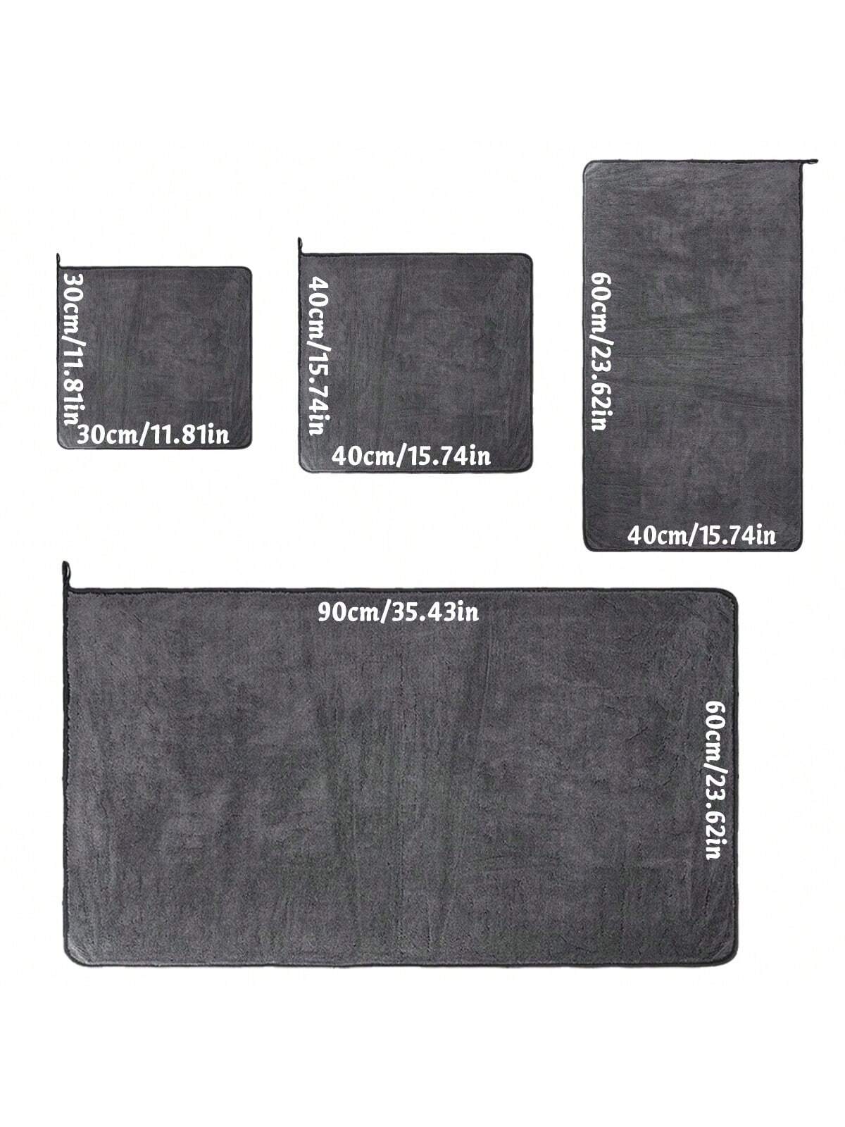 A Premium Microfiber Towel For Drying- Microfiber Double Twisted Fluff, Edge-Free And Scratch-Free Design, Super Absorbent And Low-Fluffing, Durable Up To 120 Washes- Ideal For Cleaning And Detailin